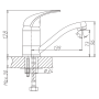 Смеситель Haiba HB4503 серебристый