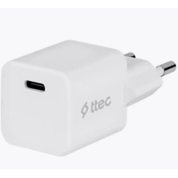 Сетевое зарядное устройство ttec SmartCharger GAN 20W PD Travel Fast Charger (2SCG20B) белый