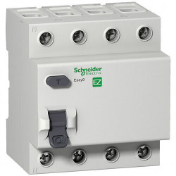 Автоматический выключатель Schneider Electric 4P 63А 30мА (EZ9R34463) белый