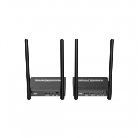 Беспроводной удлинитель HDMI + KVM Lenkeng LKV677KVM черный