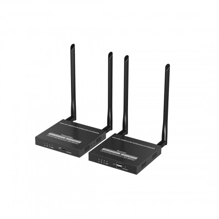 Беспроводной удлинитель HDMI + KVM Lenkeng LKV677KVM черный