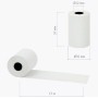 Лента 57*12 мм, 21 м BRAUBERG Thermal Eco 57 белый
