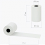 Лента 57*12 мм, 21 м BRAUBERG Thermal Eco 57 белый