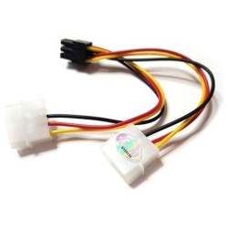 Переходник 2 x Molex 4pin - PCI-Express 6pin ViTi PE6p2M (VT-0719) черный