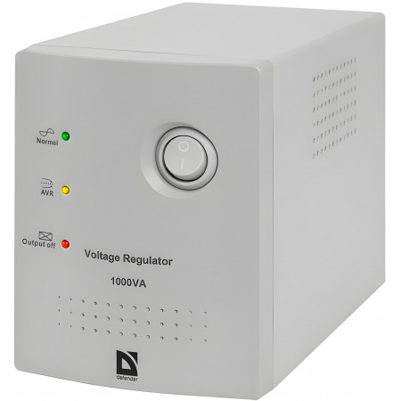 Стабилизатор напряжения Defender AVR Real 1000/500W (AVR Real 1000/500W) белый