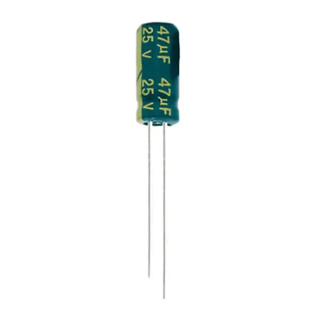 Конденсатор трехфазный 25v 47uf зеленый