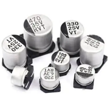 Конденсатор трехфазный 4.7UF 50V (4*5.4) серый