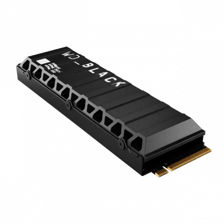 4 ТБ SSD диск Western Digital BLACK SN850X с радиатором (WDS400T2X0E-00BCA0) черный