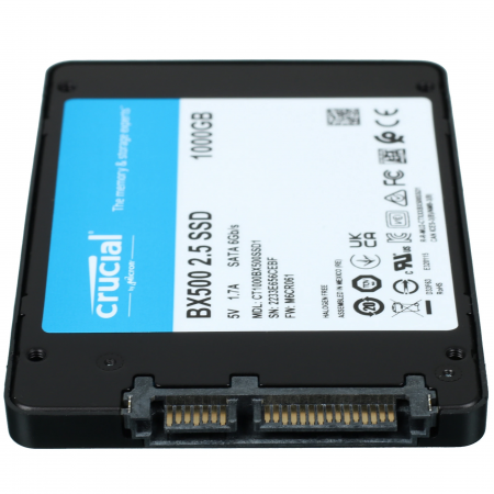 1000 ГБ SSD диск Crucial BX500 (CT1000BX500SSD1) черный