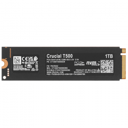 1000 ГБ SSD диск Crucial T500 (CT1000T500SSD8) черный