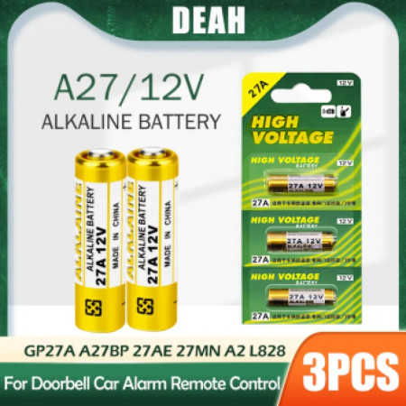 Батарейка alkaline MN27 цилиндрический [A27] (MN27/12V) 1 шт белый