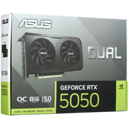 Видеокарта ASUS GeForce RTX 5050 DUAL OC (DUAL-RTX5050-O8G) 8 Гб черный