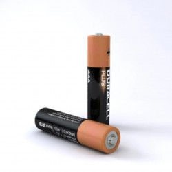 Батарейка Duracell AAA Alkaline [LR03] (LR03/1.5V) 2 шт черный