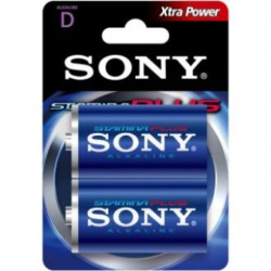 Батарейка Sony D Alkaline [LR20] (AM1/LR20/1.5V) 2 шт синий