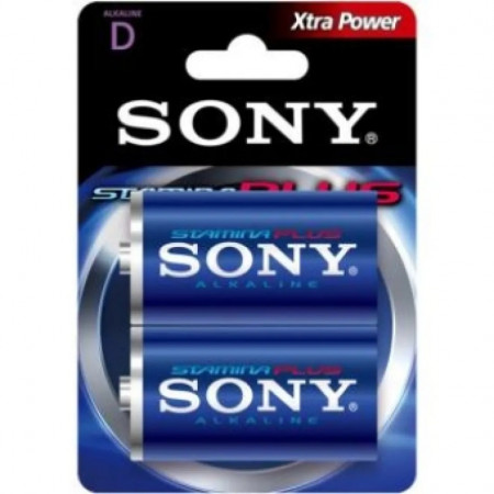 Батарейка Sony D Alkaline [LR20] (AM1/LR20/1.5V) 2 шт синий