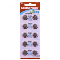 Батарейка Golden Power LR1130G Alkaline [LR1130] (1,5/LR1130/LR54/389/G10/189) 1 шт серебристый