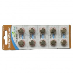 Батарейка Golden Power LR44G Alkaline [LR44] (1,5V/357/G13/A76) 1 шт серебристый