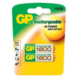 Аккумулятор GP ReCyko 1800 мА*ч (GP180AAHC-2IL2) 2 шт зеленый