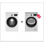 Комплект стиральной и сушильной машины Beko B3T47238 B3WFR572WB белый