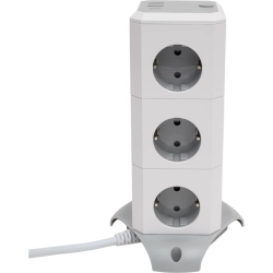 Разветвитель-адаптер TWT TWT‑PDV‑12GS‑8C3‑GP 12 серый 3 м