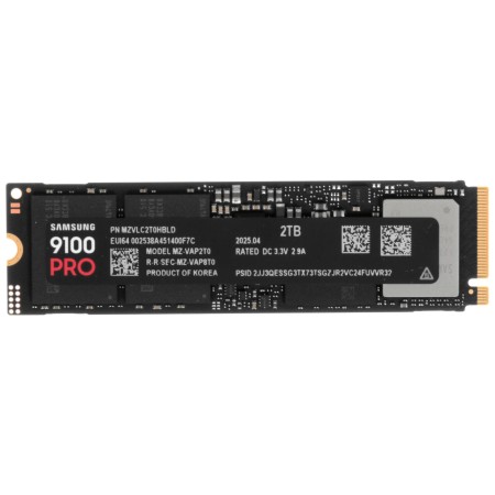2 ТБ SSD диск Samsung 9100 PRO (MZ-VAP2T0BW) черный