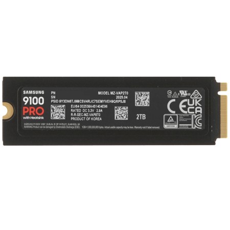 2 ТБ SSD диск Samsung 9100 PRO (MZ-VAP2T0CW) черный