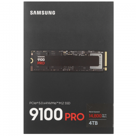 4 ТБ SSD диск Samsung 9100 PRO (MZ-VAP4T0BW) черный