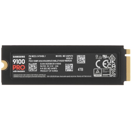 4 ТБ SSD диск Samsung 9100 PRO (MZ-VAP4T0CW) черный