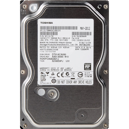 500 ГБ Жесткий диск Toshiba DT (DT01ACA050) серебристый