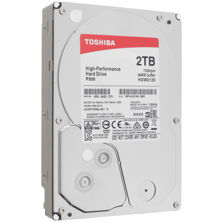 2 ТБ Жесткий диск Toshiba P300 (HDWD120EZSTA) серебристый