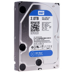 2 ТБ Жесткий диск Western Digital Blue (WD20EZRZ) серебристый