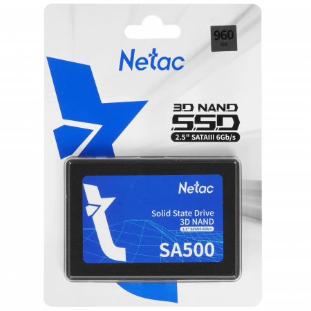 960 ГБ SSD диск Netac SA500 (NT01SA500-960-S3X) черный