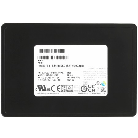 3.84 ТБ SSD диск Samsung PM897 (MZ7L33T8HBNA-00A07) черный