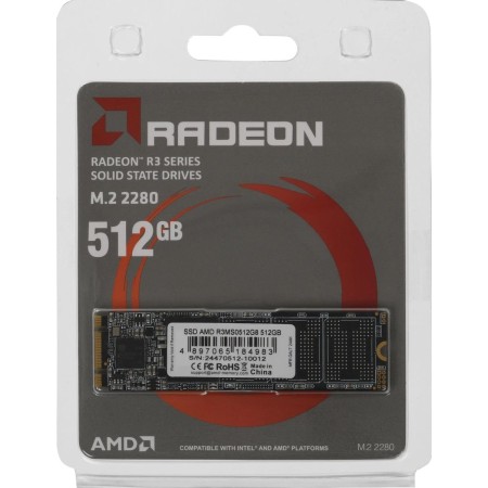 512 ГБ SSD диск AMD Radeon R3 (R3MS0512G8) черный