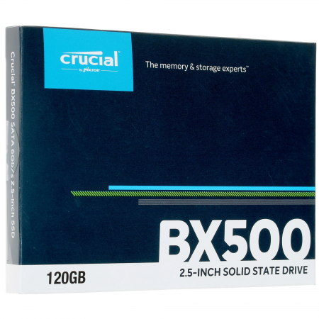 120 ГБ SSD диск Crucial BX500 (CT120BX500SSD1) черный