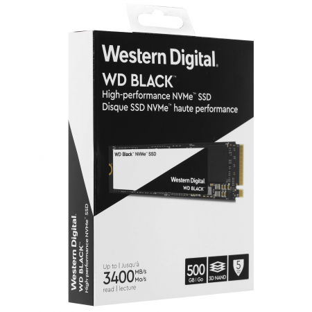 500 ГБ SSD диск Western Digital Black (WDS500G2X0C) черный