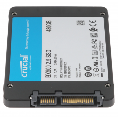 480 ГБ SSD диск Crucial BX500 (CT480BX500SSD1) черный