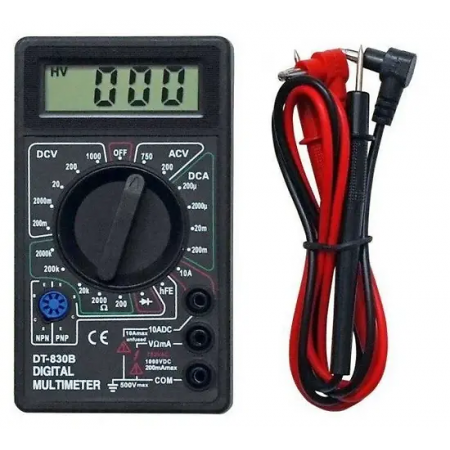 Мультиметр цифровой DT-830B черный