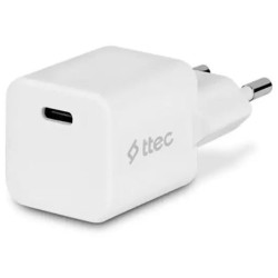 Сетевое зарядное устройство ttec SmartCharger GAN 20W PD (2SCG20LB) белый