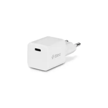 Сетевое зарядное устройство ttec SmartCharger GAN 30W PD (2SCG30LB) белый