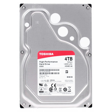 4 ТБ Жесткий диск Toshiba X300 Performance (HDWE140UZSVA) серебристый