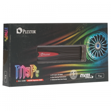 1000 ГБ SSD диск Plextor M9Pe (PX-1TM9PeG) черный
