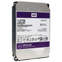 10 ТБ Жесткий диск Western Digital Purple (WD100PURZ) серебристый