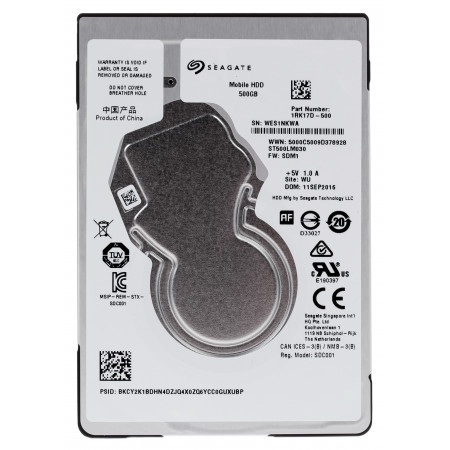500 ГБ Жесткий диск Seagate Barracuda (ST500LM030) серебристый