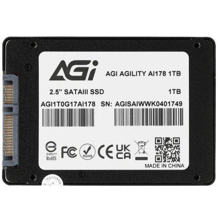 1 ТБ SSD диск AGI Technology AI178 (AGI1T0G17AI178-CB) черный