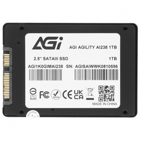1000 ГБ SSD диск AGI AI238 (AGI1K0GIMAI238-CB) черный