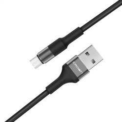 Кабель microUSB microUSB Crown CMCU-007M black&grey 1м черный
