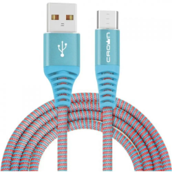 Кабель microUSB microUSB Crown CMCU-3102M blue 1м голубой