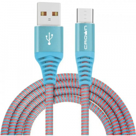 Кабель microUSB microUSB Crown CMCU-3102M blue 1м голубой