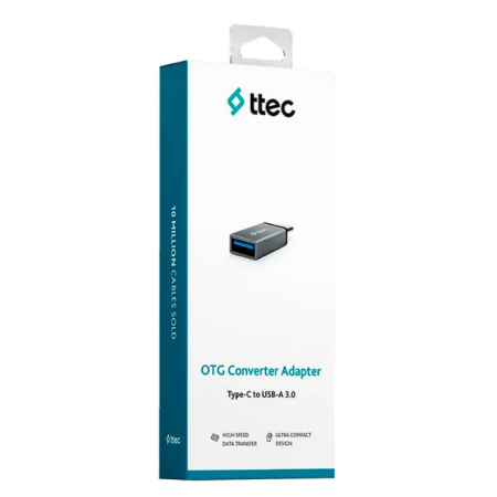 Кабель Type-C - USB-A TTEC 2DK43UG серый
